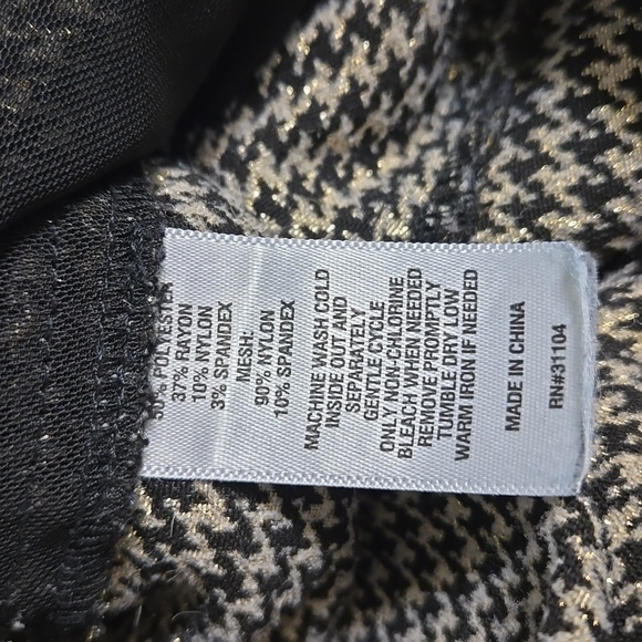 Metallic Houndstooth Pants - Picture 7 of 9